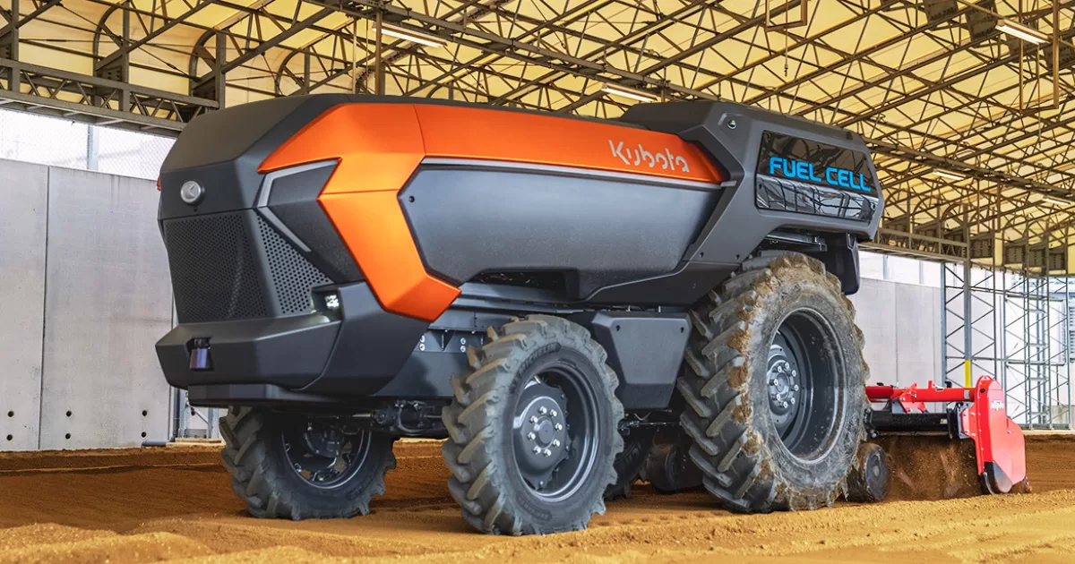 Conheça o Trator a hidrogênio da Kubota, que promete eliminar o diesel da agricultura